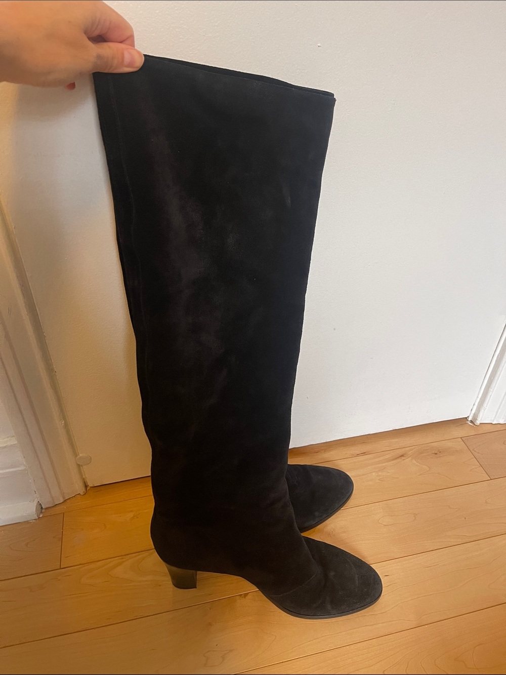 Vince Black Suede Boots